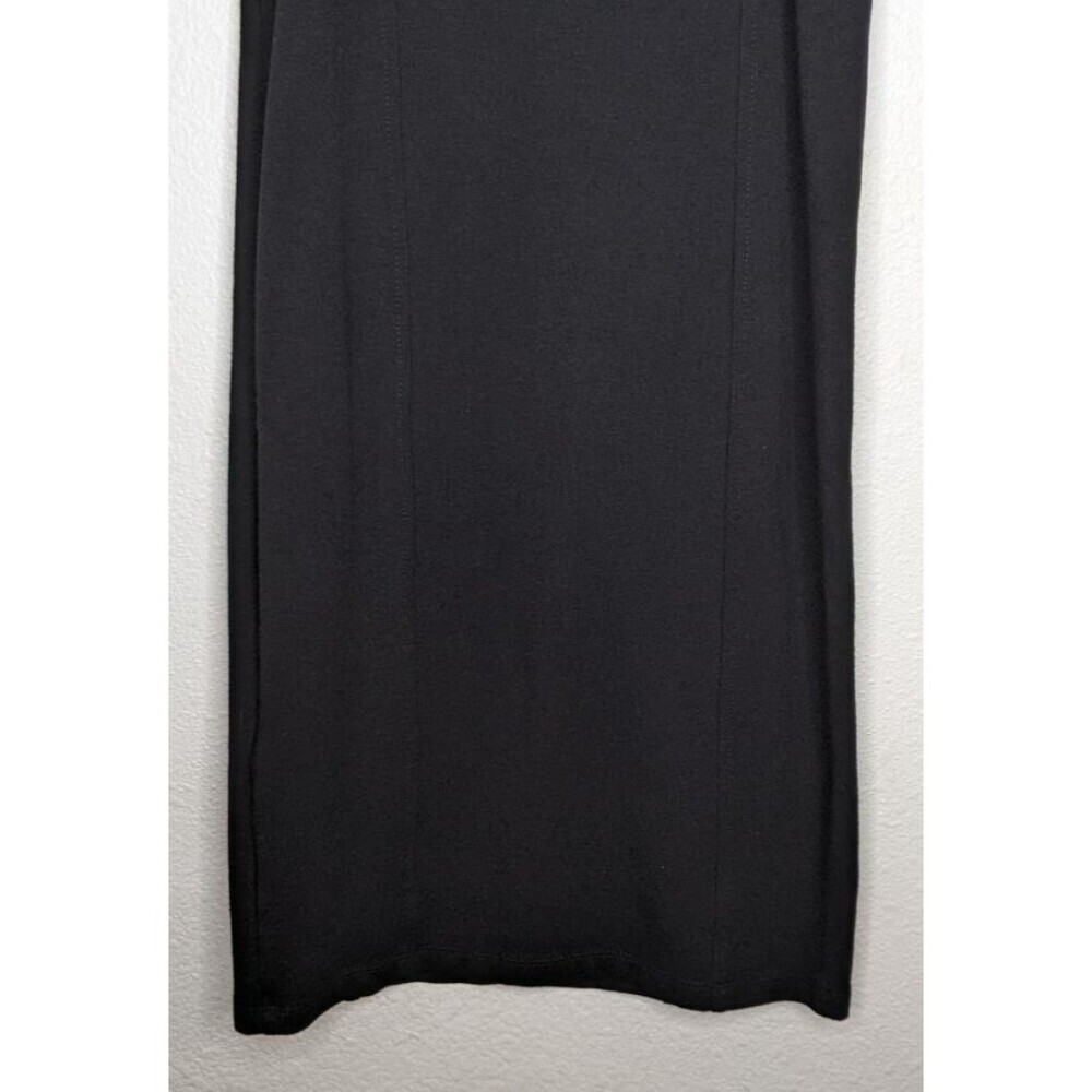 FOREVER 21 Black Bodycon Stretchy Scoop Neck Knee Length Dress Classic M - Picture 6 of 8